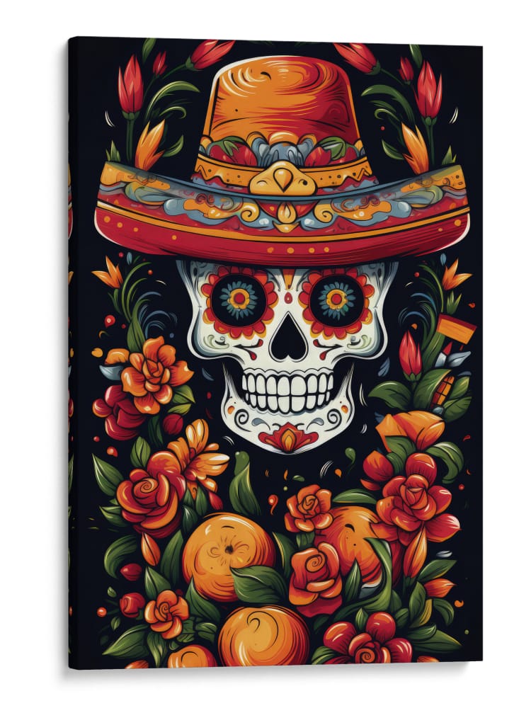 Calavera Festiva - Sae Art | Cuadro decorativo de Canvas Lab