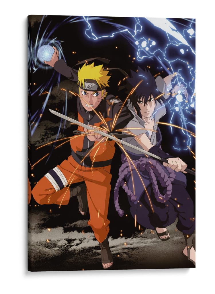 Chidori vs Rasengan: Rivalidad Eterna - Sae Art | Cuadro decorativo de Canvas Lab