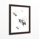 Abejas en tinta - DIEGO D L | Cuadro decorativo de Canvas Lab