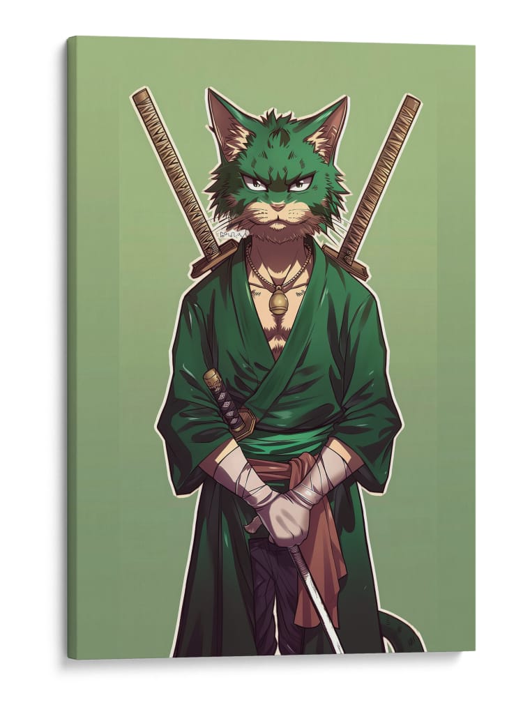 El Ronin Verde - Sae Art | Cuadro decorativo de Canvas Lab