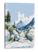 Montañas nevadas dibujo - DIEGO D L | Cuadro decorativo de Canvas Lab