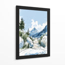Montañas nevadas dibujo - DIEGO D L | Cuadro decorativo de Canvas Lab