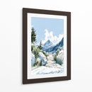 Montañas nevadas dibujo - DIEGO D L | Cuadro decorativo de Canvas Lab