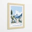 Montañas nevadas dibujo - DIEGO D L | Cuadro decorativo de Canvas Lab