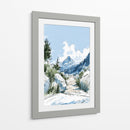 Montañas nevadas dibujo - DIEGO D L | Cuadro decorativo de Canvas Lab