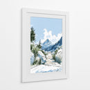 Montañas nevadas dibujo - DIEGO D L | Cuadro decorativo de Canvas Lab