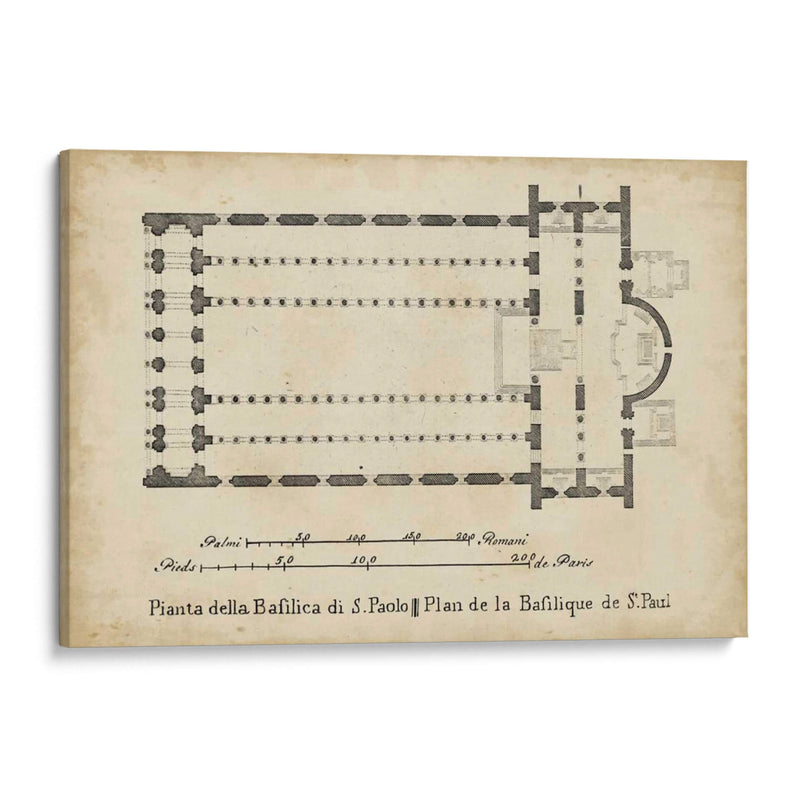 Plan De Basílica En St. Pauls | Cuadro decorativo de Canvas Lab