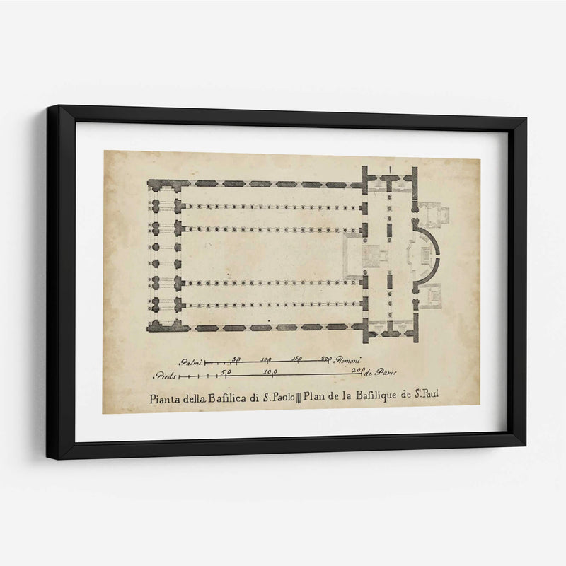 Plan De Basílica En St. Pauls | Cuadro decorativo de Canvas Lab