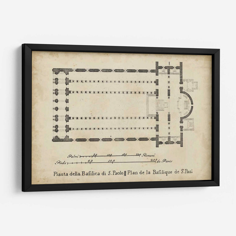 Plan De Basílica En St. Pauls | Cuadro decorativo de Canvas Lab