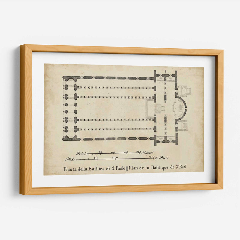 Plan De Basílica En St. Pauls | Cuadro decorativo de Canvas Lab