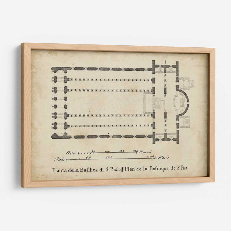 Plan De Basílica En St. Pauls | Cuadro decorativo de Canvas Lab