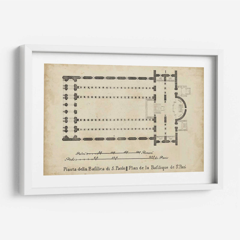 Plan De Basílica En St. Pauls | Cuadro decorativo de Canvas Lab