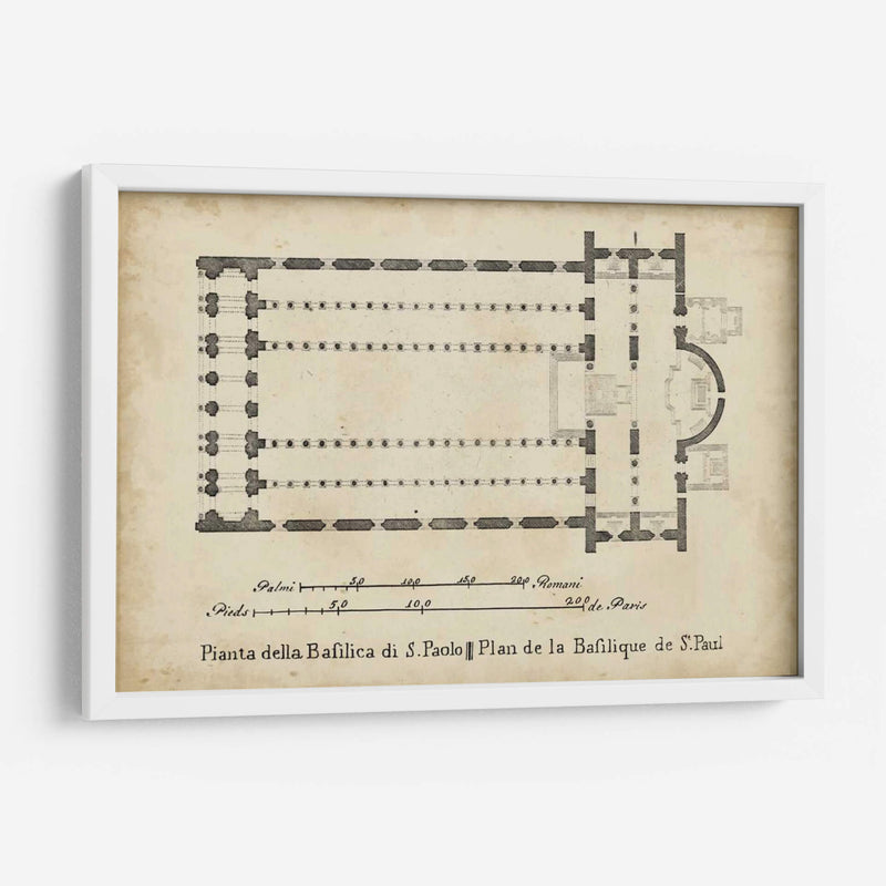 Plan De Basílica En St. Pauls | Cuadro decorativo de Canvas Lab