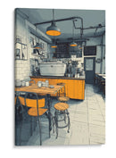Pequeña cafetería - DIEGO D L | Cuadro decorativo de Canvas Lab