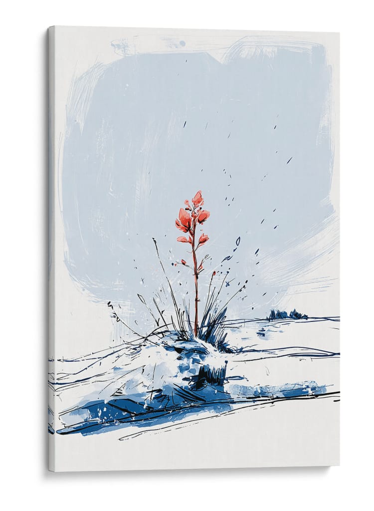 Flores invernales rojas - DIEGO D L | Cuadro decorativo de Canvas Lab