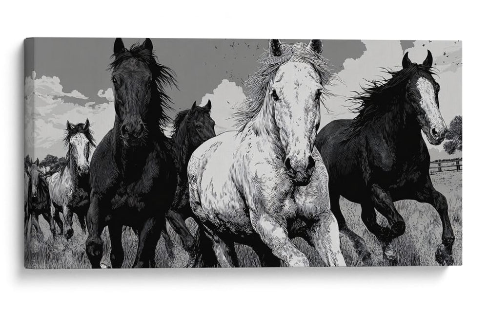 Caballos - DIEGO D L | Cuadro decorativo de Canvas Lab