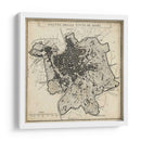 Plan De La Ciudad De Roma | Cuadro decorativo de Canvas Lab