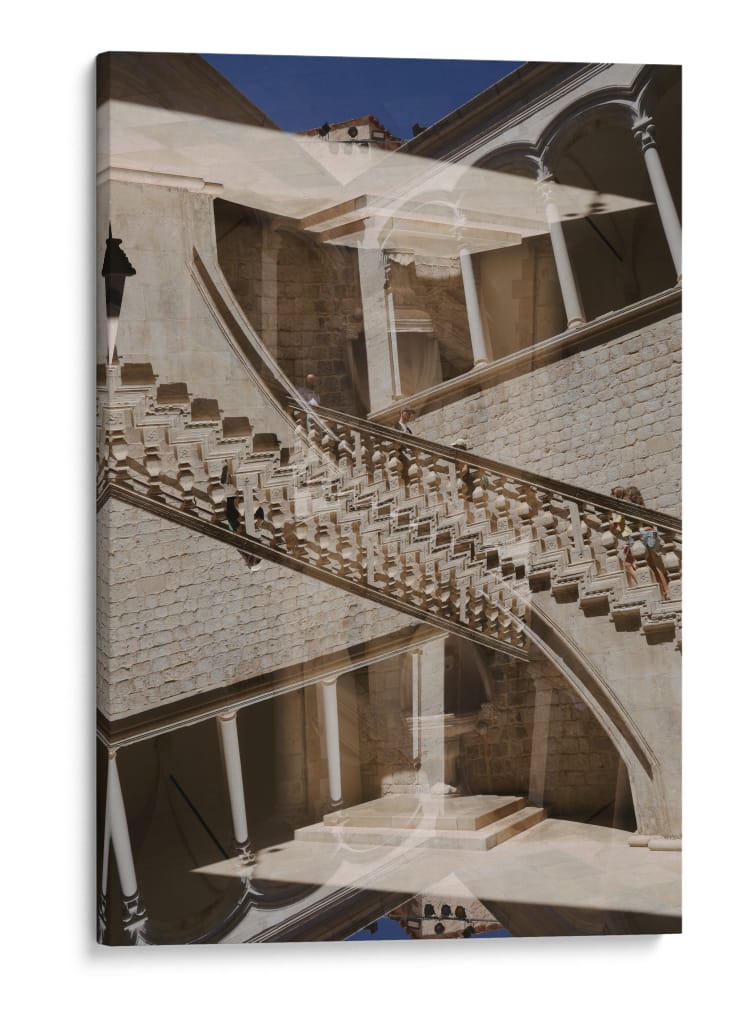 Croacia en doble exposición - Arquitectura - Wandering Pixels Co. | Cuadro decorativo de Canvas Lab