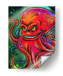 Kraken Carmesí - Sae Art | Cuadro decorativo de Canvas Lab