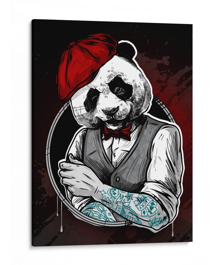 Panda Pandillero - Sae Art | Cuadro decorativo de Canvas Lab