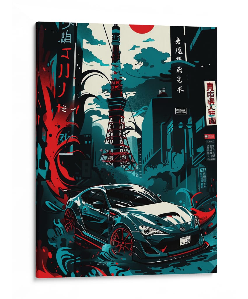 Derrape Tokio - Sae Art | Cuadro decorativo de Canvas Lab