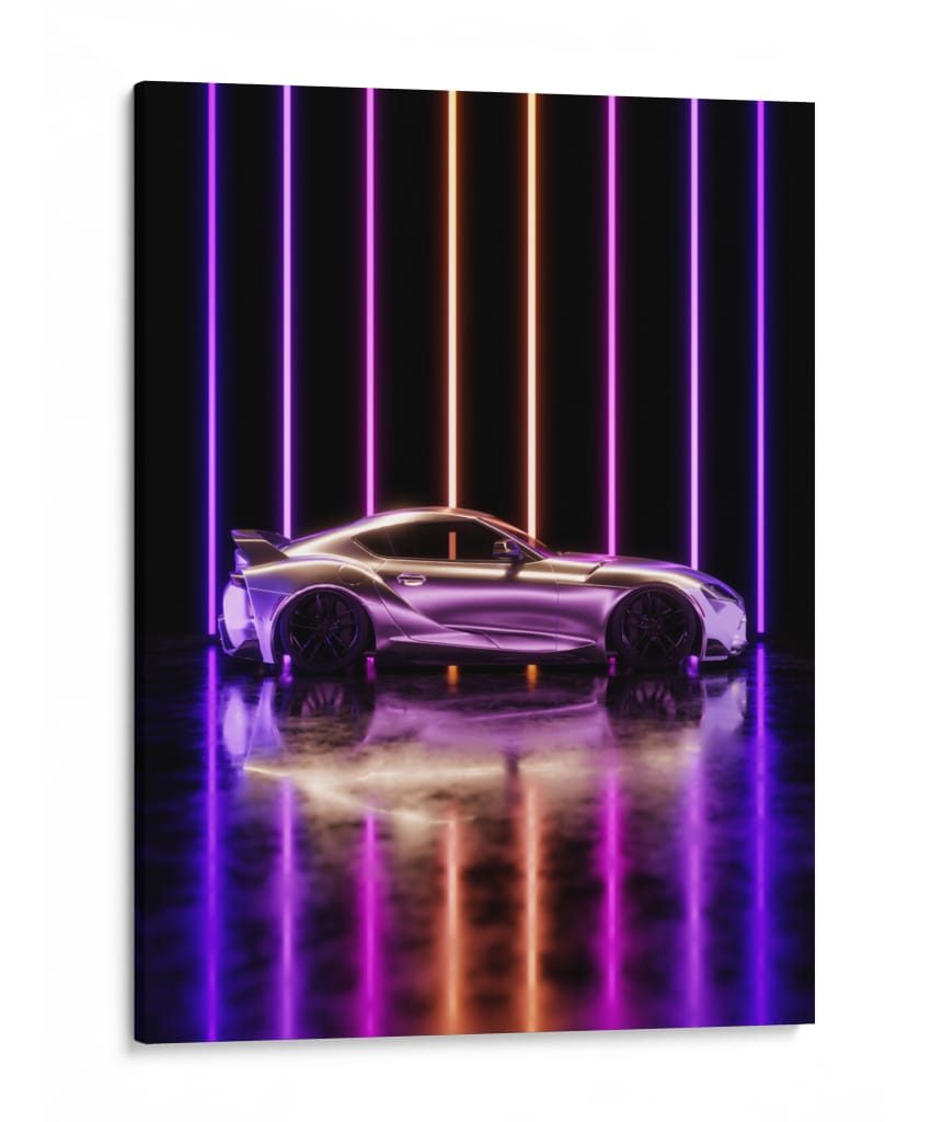 Ritmo de Neón - Sae Art | Cuadro decorativo de Canvas Lab