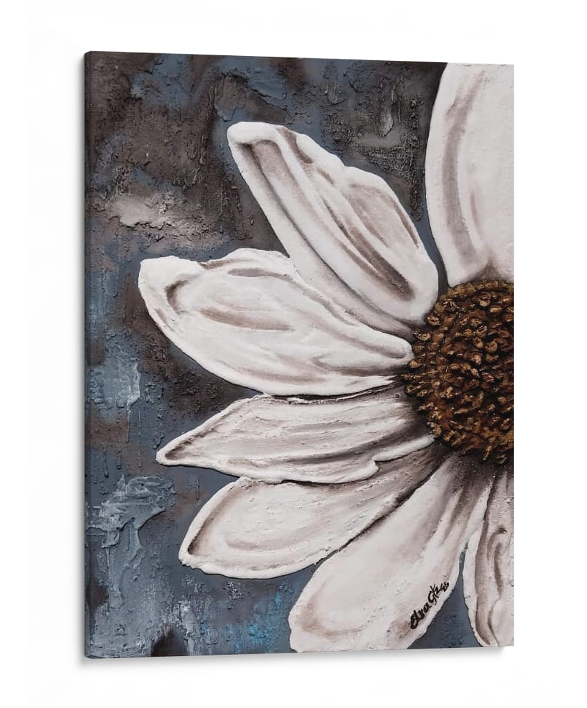 Girasol Blanco - Elsa Gutiérrez | Cuadro decorativo de Canvas Lab