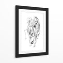 Boceto de jinete de caballo al galope - Kulik | Cuadro decorativo de Canvas Lab