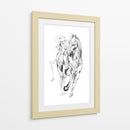 Boceto de jinete de caballo al galope - Kulik | Cuadro decorativo de Canvas Lab