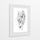 Boceto de jinete de caballo al galope - Kulik | Cuadro decorativo de Canvas Lab