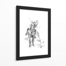 Boceto de jugador de polo dinámico - Kulik | Cuadro decorativo de Canvas Lab