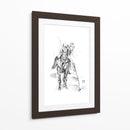 Boceto de jugador de polo dinámico - Kulik | Cuadro decorativo de Canvas Lab