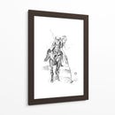 Boceto de jugador de polo dinámico - Kulik | Cuadro decorativo de Canvas Lab