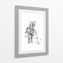 Boceto de jugador de polo dinámico - Kulik | Cuadro decorativo de Canvas Lab