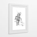 Boceto de jugador de polo dinámico - Kulik | Cuadro decorativo de Canvas Lab