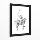 Boceto de acción de un caballo de carreras - Kulik | Cuadro decorativo de Canvas Lab