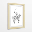 Boceto de acción de un caballo de carreras - Kulik | Cuadro decorativo de Canvas Lab