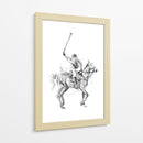 Boceto de acción de un caballo de carreras - Kulik | Cuadro decorativo de Canvas Lab