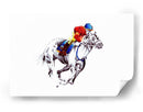 Caballo de carreras al galope - Kulik | Cuadro decorativo de Canvas Lab