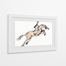 Boceto de caballo saltando - Santhosh ch | Cuadro decorativo de Canvas Lab