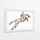 Boceto de caballo saltando - Santhosh ch | Cuadro decorativo de Canvas Lab