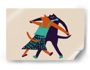 Elegantes gatos bailarines - Sharyn Bursic | Cuadro decorativo de Canvas Lab