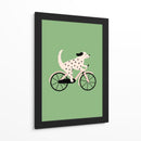 Dálmata en bicicleta - Maren Gross | Cuadro decorativo de Canvas Lab