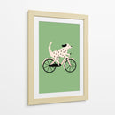 Dálmata en bicicleta - Maren Gross | Cuadro decorativo de Canvas Lab