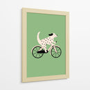 Dálmata en bicicleta - Maren Gross | Cuadro decorativo de Canvas Lab