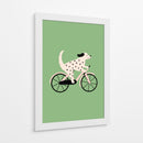 Dálmata en bicicleta - Maren Gross | Cuadro decorativo de Canvas Lab