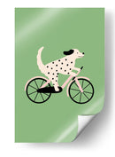 Dálmata en bicicleta - Maren Gross | Cuadro decorativo de Canvas Lab