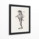 Elegancia anfibia en blanco y negro - Mike Koubou | Cuadro decorativo de Canvas Lab