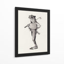 Elegancia anfibia en blanco y negro - Mike Koubou | Cuadro decorativo de Canvas Lab