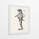 Elegancia anfibia en blanco y negro - Mike Koubou | Cuadro decorativo de Canvas Lab